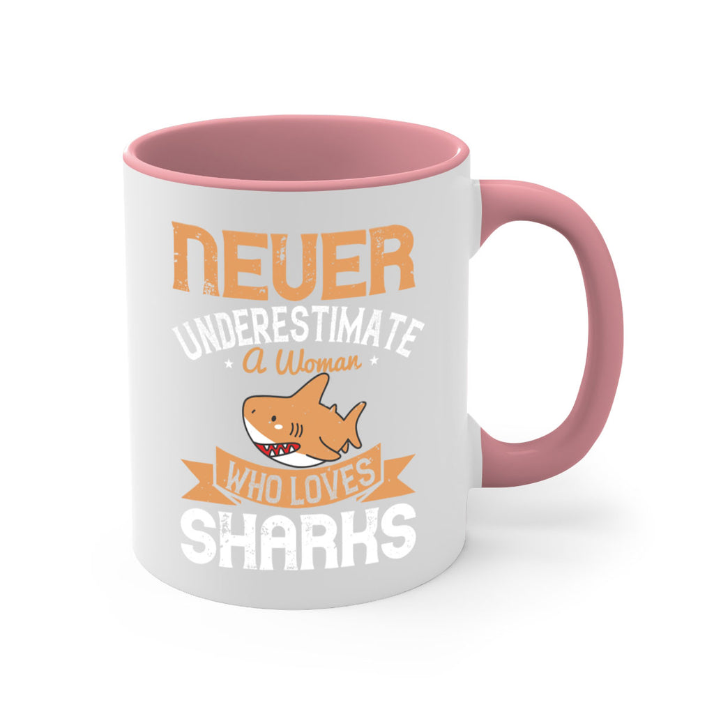 Never underestimate a woman who loves sharks Style 52#- Shark-Fish-Mug / Coffee Cup