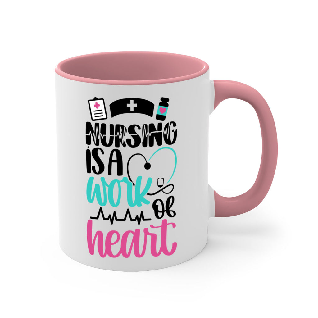 Nursing Is a Work of Heart Style Style 72#- nurse-Mug / Coffee Cup