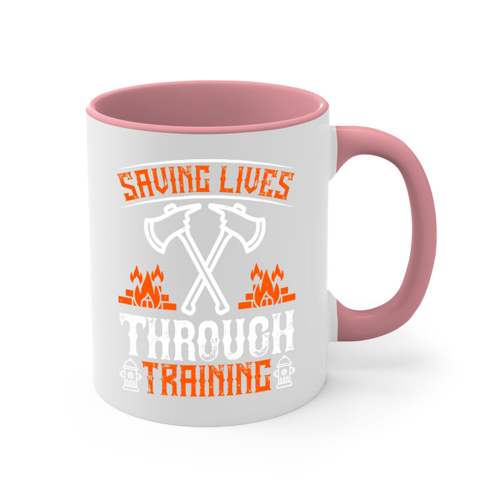 Saving lives through training Style 32#- fire fighter-Mug / Coffee Cup