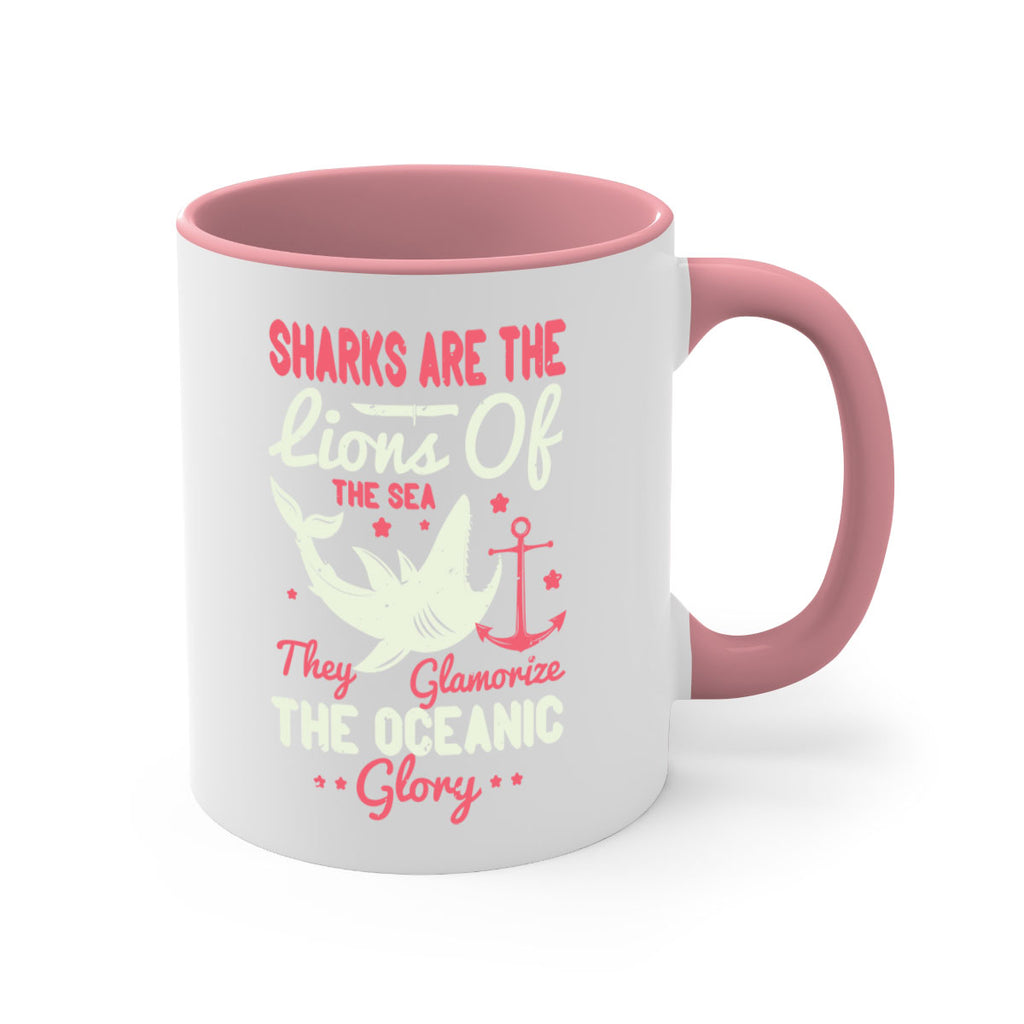 Sharks are the lions of the seaThey glamorize the oceanic glory Style 28#- Shark-Fish-Mug / Coffee Cup