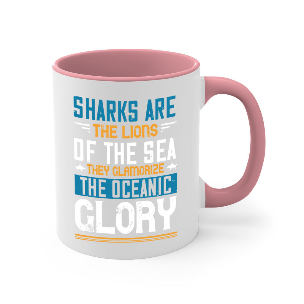 Sharks are the lions of the seaThey glamorize the oceanic glory Style 30#- Shark-Fish-Mug / Coffee Cup