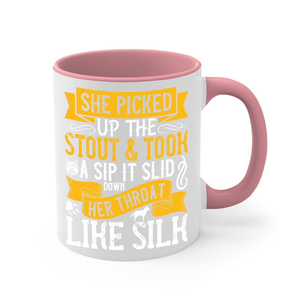 She picked up the stout and took a sip It slid down her throat like silk Style 25#- Dog-Mug / Coffee Cup