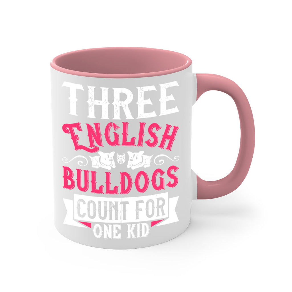 Three English bulldogs count for one kid Style 18#- Dog-Mug / Coffee Cup