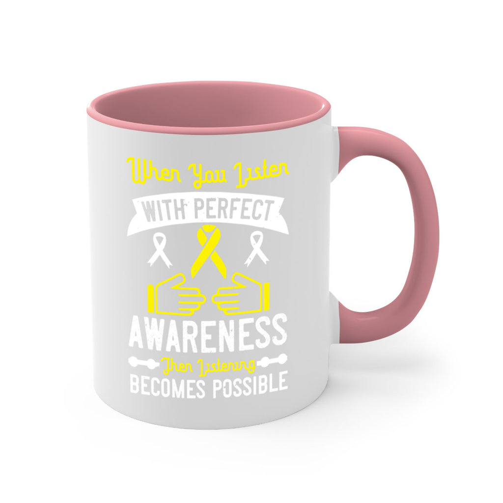 When you listen with perfect awareness then listening becomes possible Style 7#- Self awareness-Mug / Coffee Cup