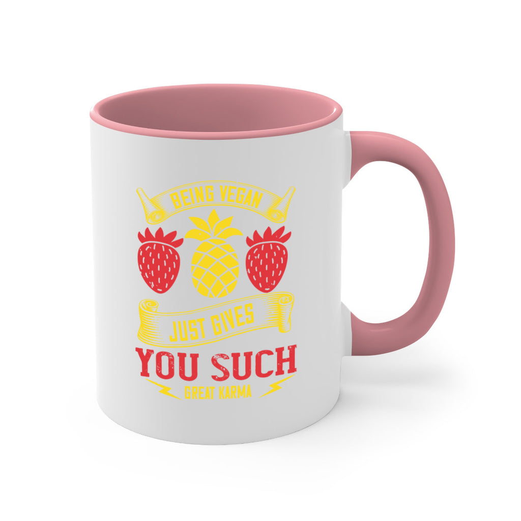 being vegan just gives you such great karma 77#- vegan-Mug / Coffee Cup