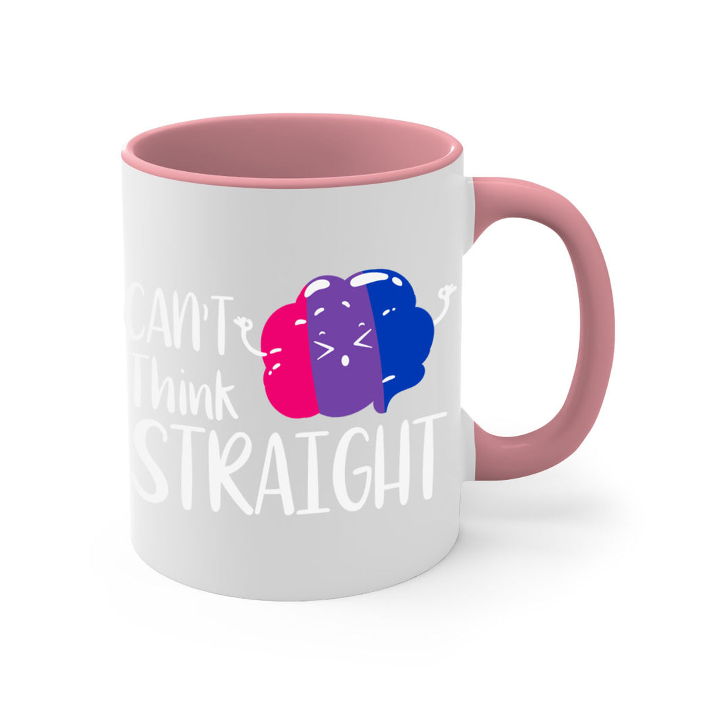 bisexual flag cant think straight 155#- lgbt-Mug / Coffee Cup