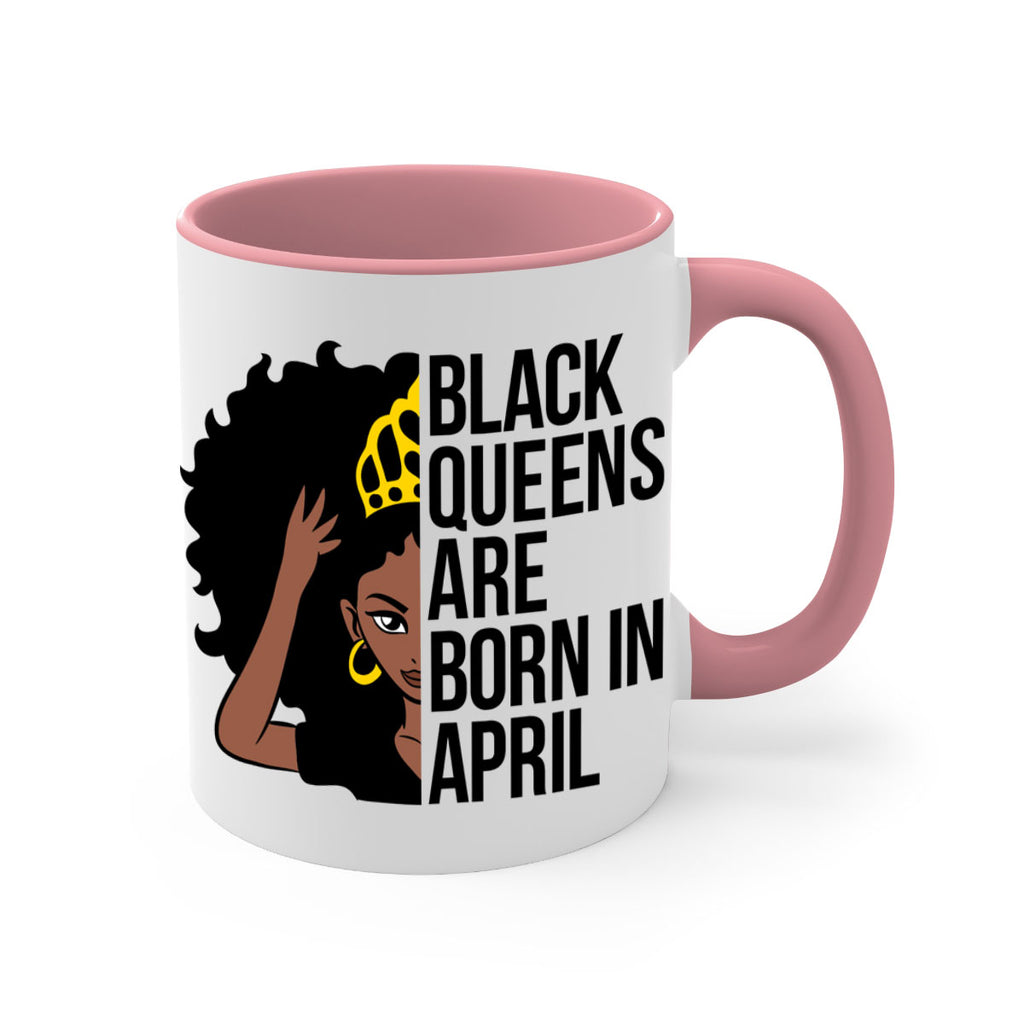black queens are born in april 218#- black words - phrases-Mug / Coffee Cup