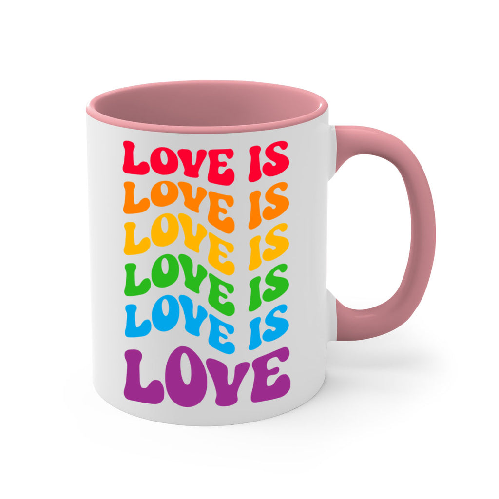 cool rainbow lgbt love is lgbt 147#- lgbt-Mug / Coffee Cup