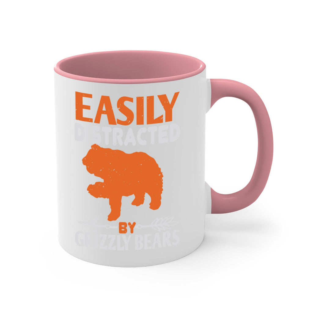 easily distracted by grizzly bears 10#- bear-Mug / Coffee Cup