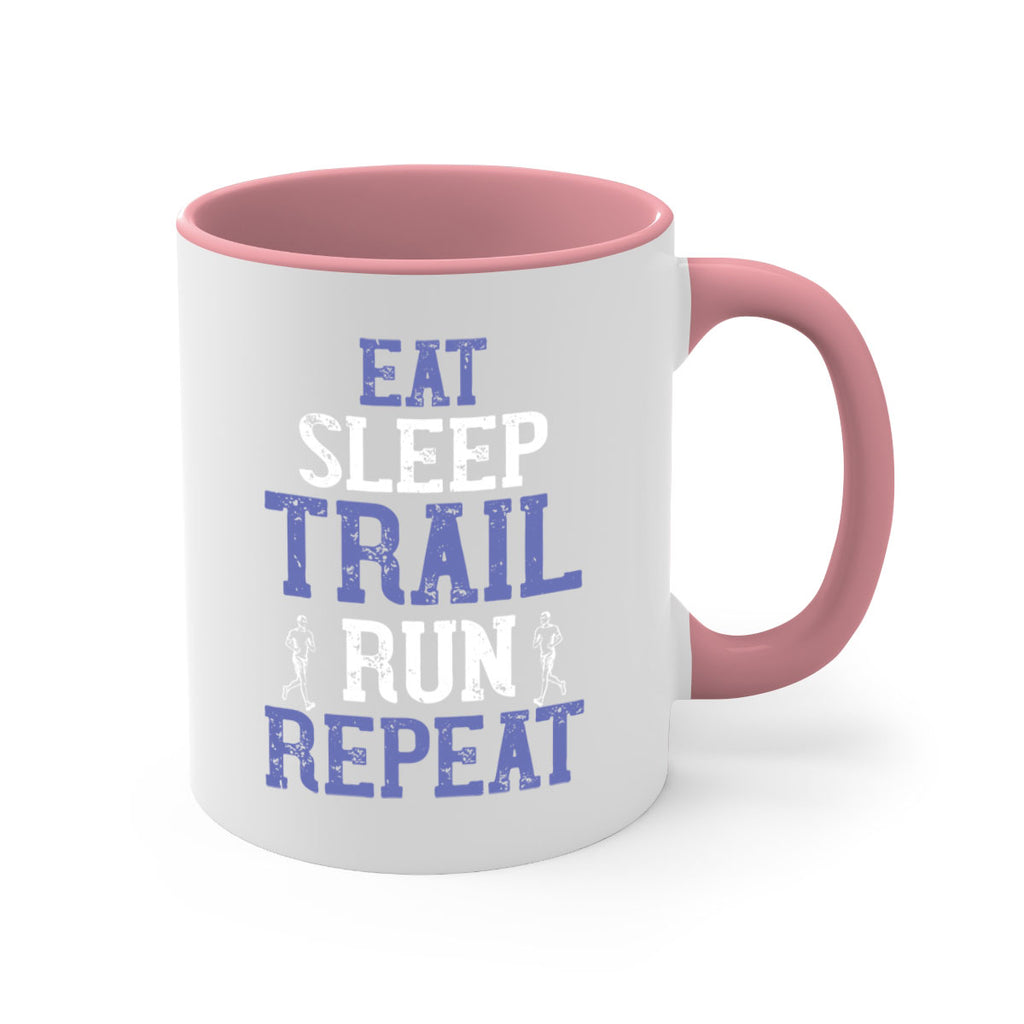 eat sleep trail run repeat 45#- running-Mug / Coffee Cup