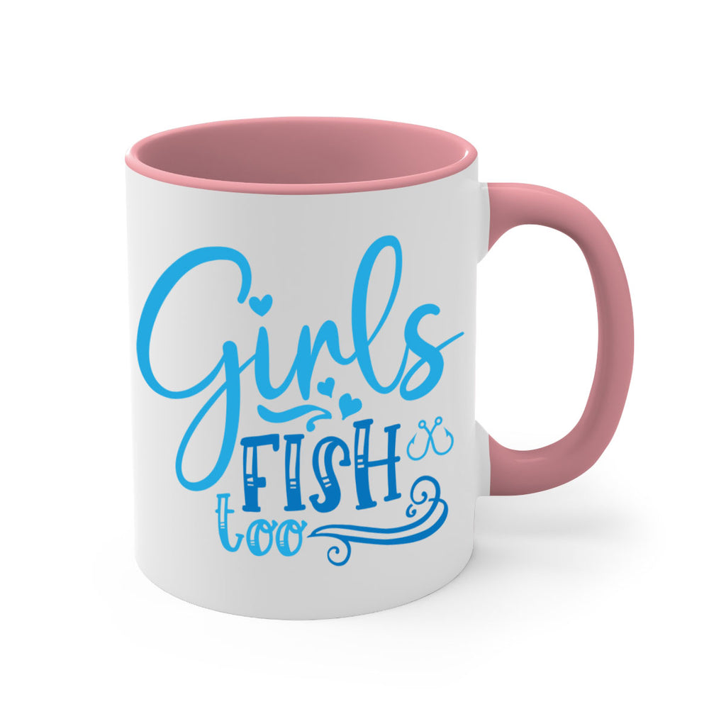 girls fish too 221#- fishing-Mug / Coffee Cup