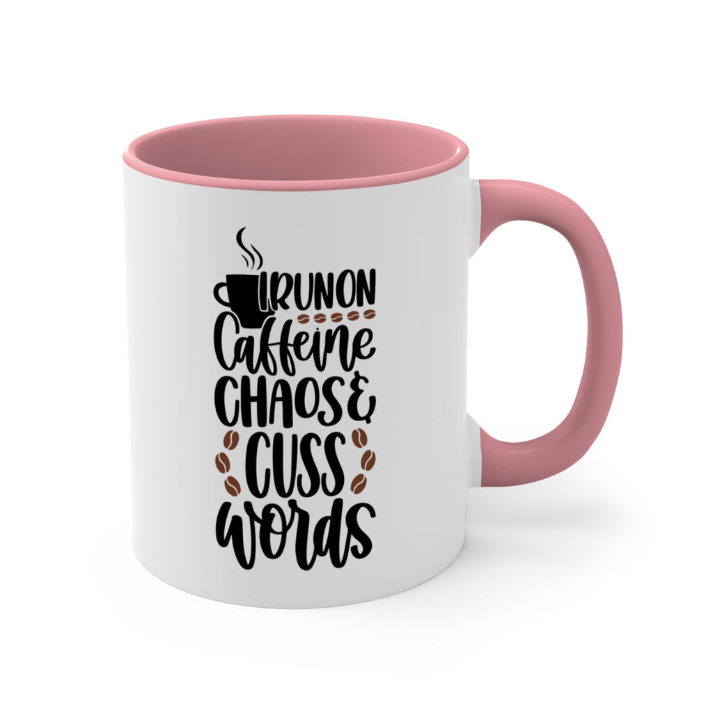 i run on caffeine chaos 99#- coffee-Mug / Coffee Cup