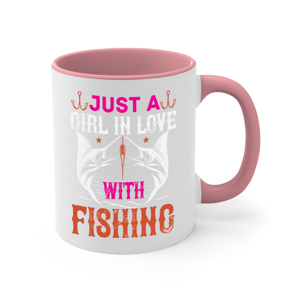 just a girl in love with fishing 73#- fishing-Mug / Coffee Cup