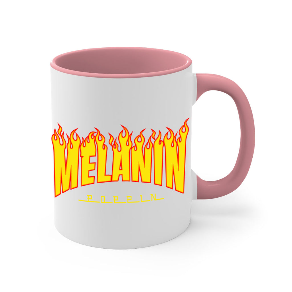 melanin poppin fire 87#- black words - phrases-Mug / Coffee Cup