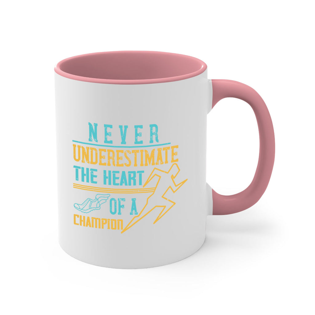 never underestimate the heart of a champion 30#- running-Mug / Coffee Cup
