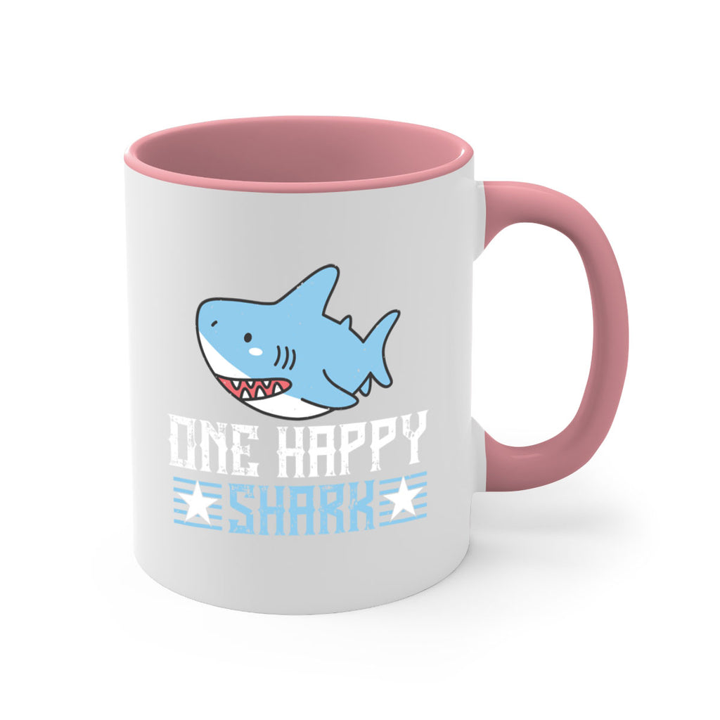 one happy shark Style 50#- Shark-Fish-Mug / Coffee Cup