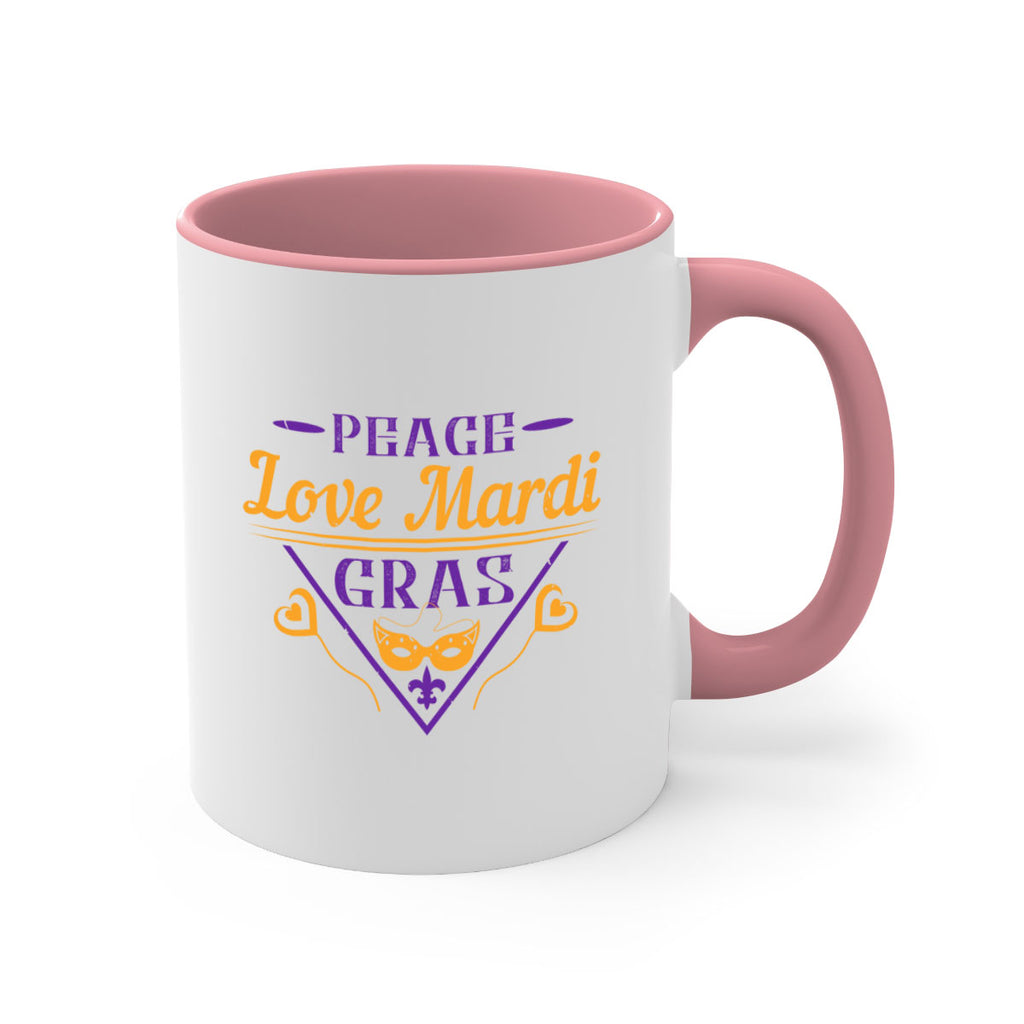peace love mardi gras 39#- mardi gras-Mug / Coffee Cup