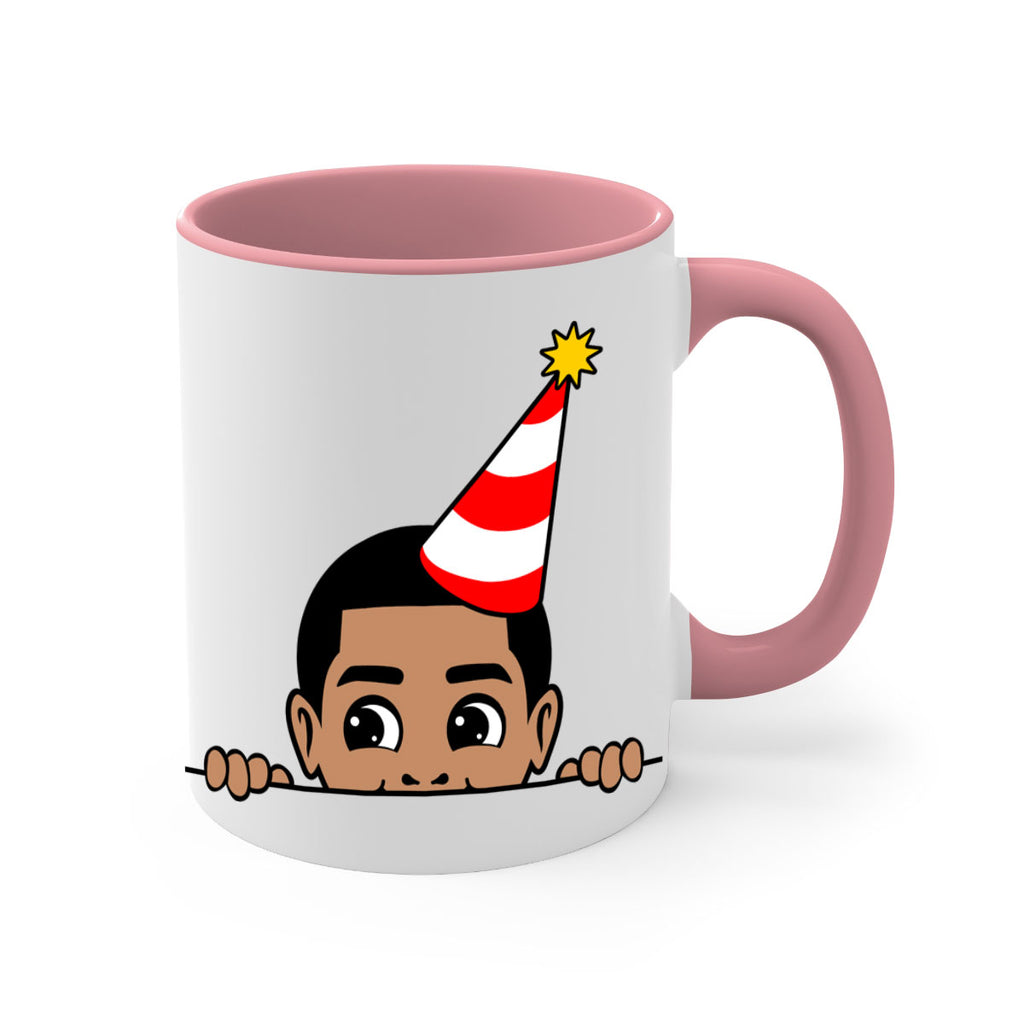 peekaboo afro birthday boy 21#- Black men - Boys-Mug / Coffee Cup