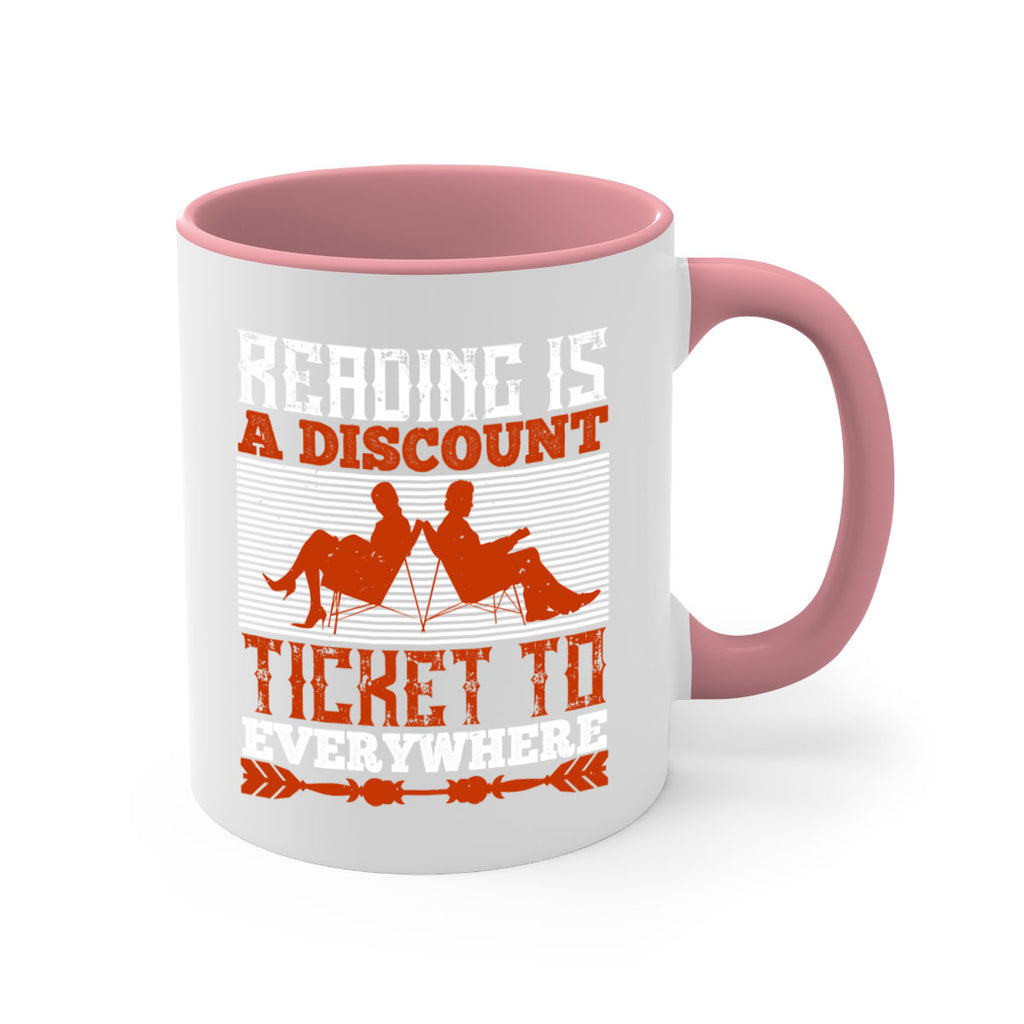 reading is a discount ticket to everywhere 17#- Reading - Books-Mug / Coffee Cup