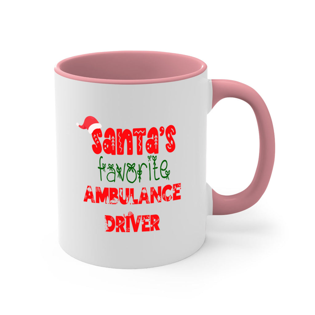 santas favorite ambulance driver style 637#- christmas-Mug / Coffee Cup