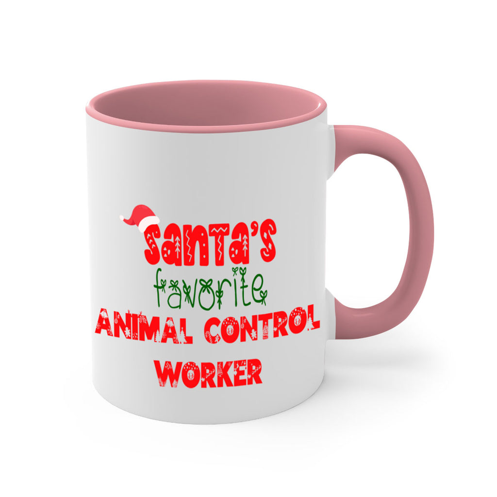 santas favorite animal control worker style 641#- christmas-Mug / Coffee Cup