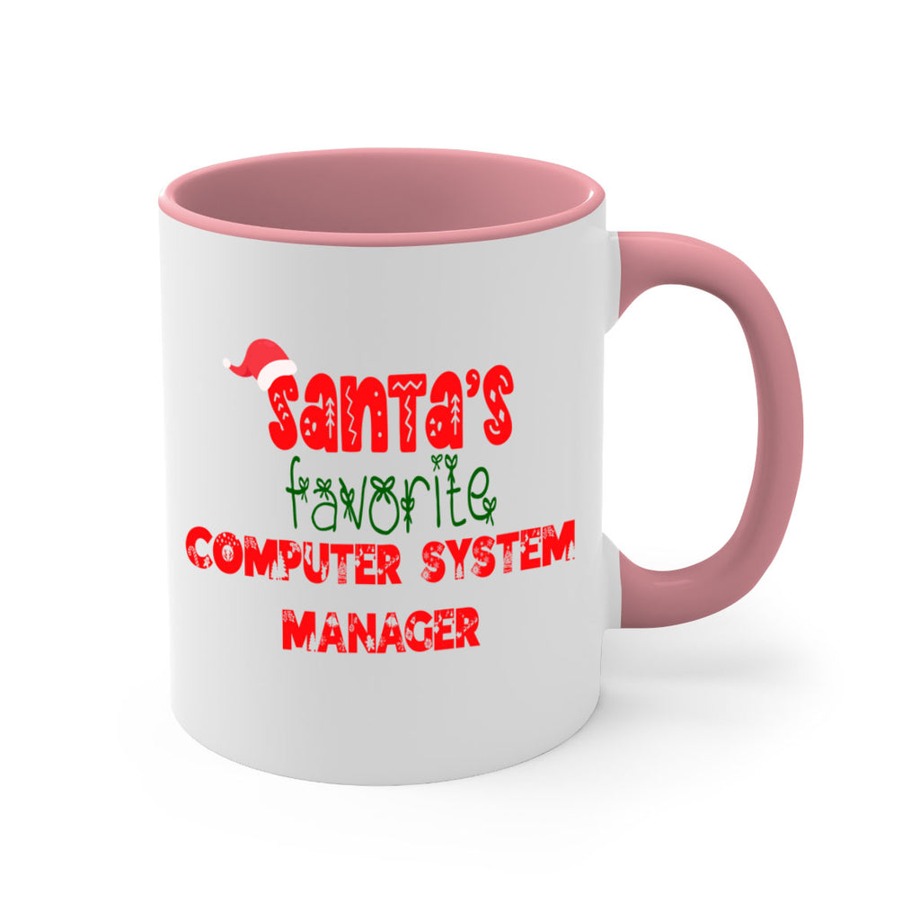 santas favorite computer system manager style 733#- christmas-Mug / Coffee Cup