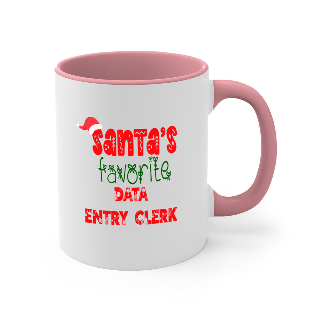 santas favorite data entry clerk style 765#- christmas-Mug / Coffee Cup