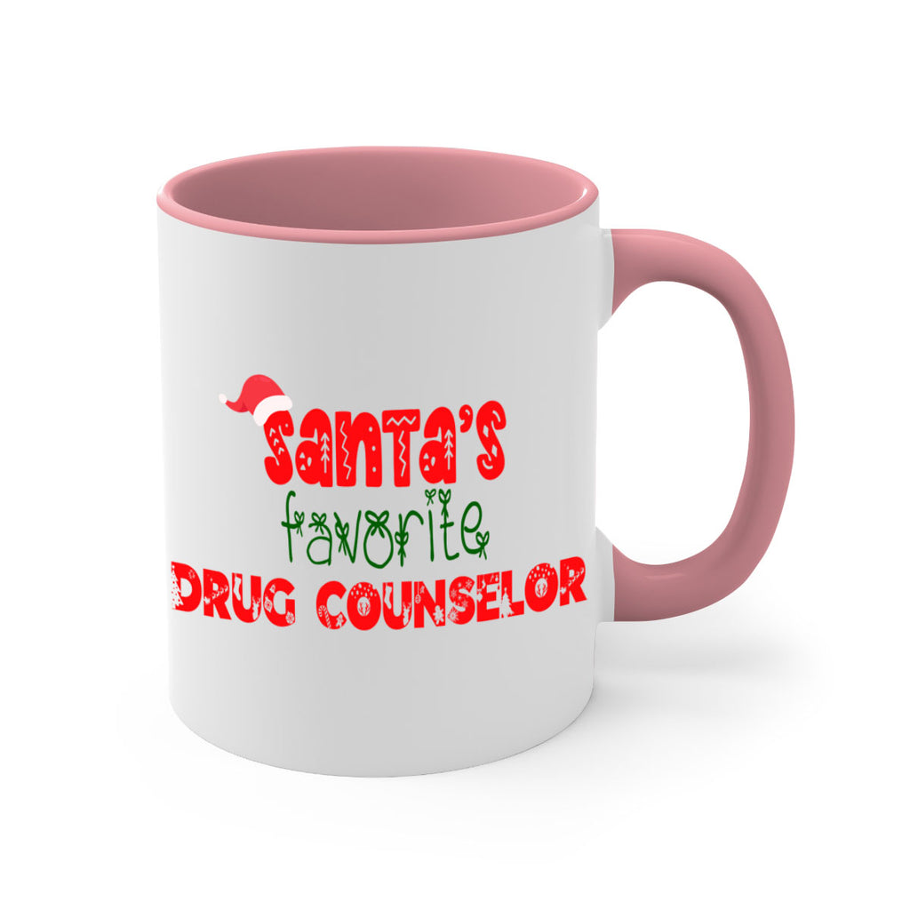 santas favorite drug counselor style 792#- christmas-Mug / Coffee Cup
