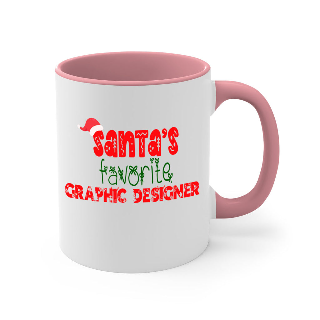 santas favorite graphic designer style 855#- christmas-Mug / Coffee Cup