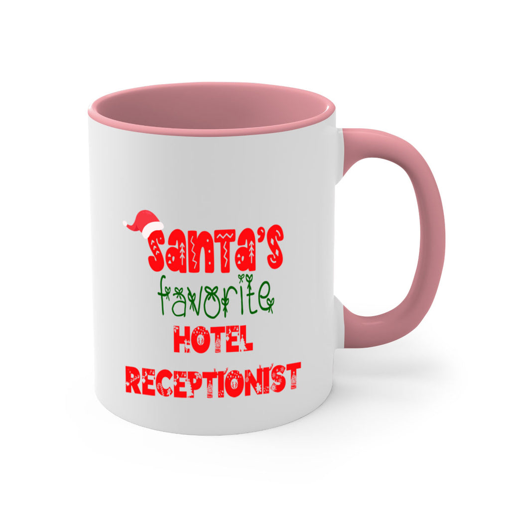santas favorite hotel receptionist style 877#- christmas-Mug / Coffee Cup