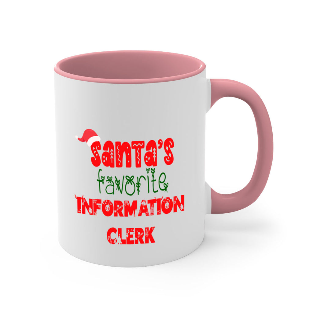 santas favorite information clerk style 886#- christmas-Mug / Coffee Cup