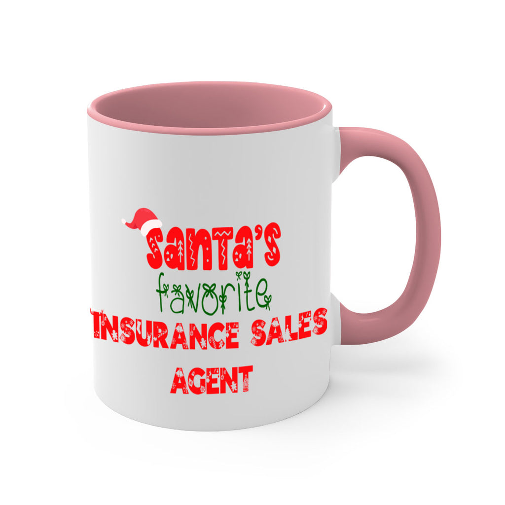 santas favorite insurance sales agent style 893#- christmas-Mug / Coffee Cup