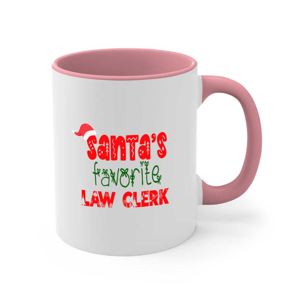 santas favorite law clerk style 911#- christmas-Mug / Coffee Cup