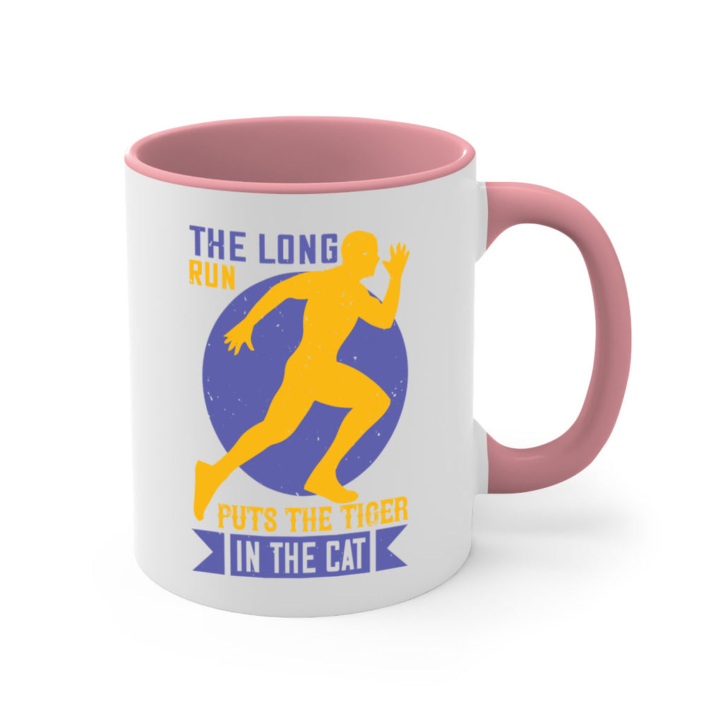 the long run puts the tiger in the cat 15#- running-Mug / Coffee Cup