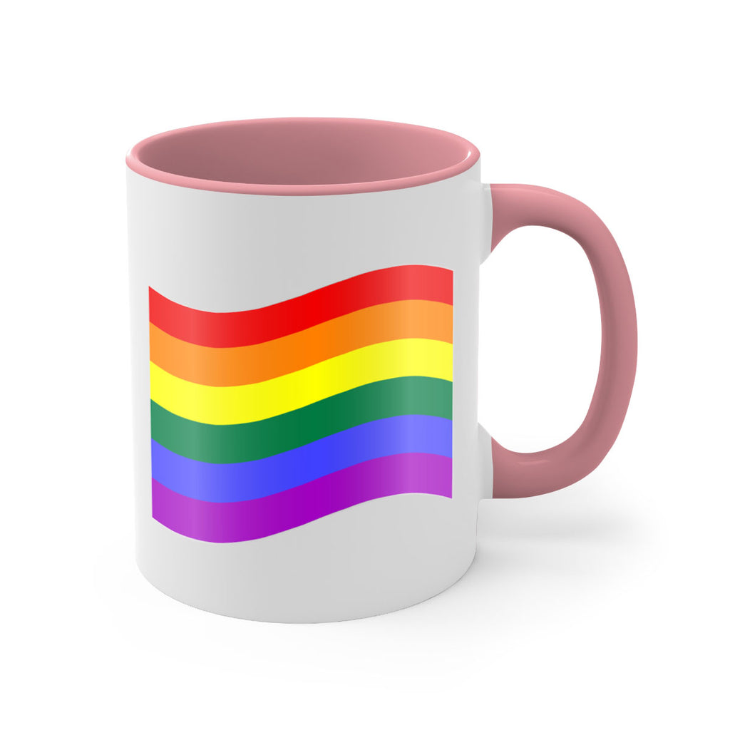 wavy rainbow flag 1#- lgbt-Mug / Coffee Cup