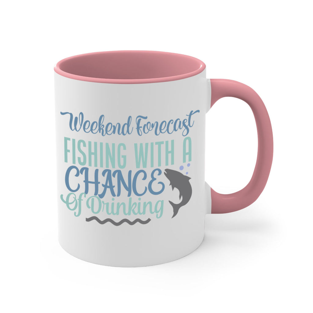 weekend forecast fishing with a chance of drinking 193#- fishing-Mug / Coffee Cup