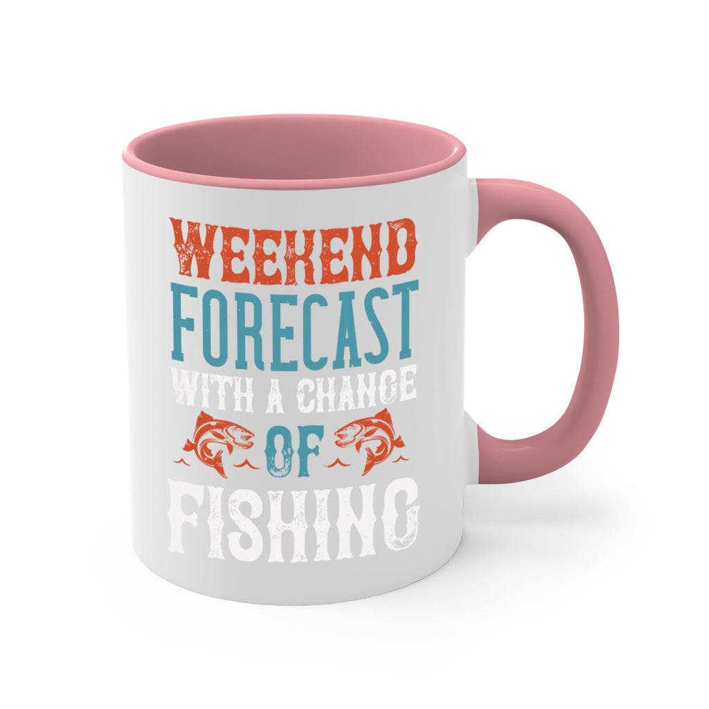 weekend forecast with a change of fishing 15#- fishing-Mug / Coffee Cup