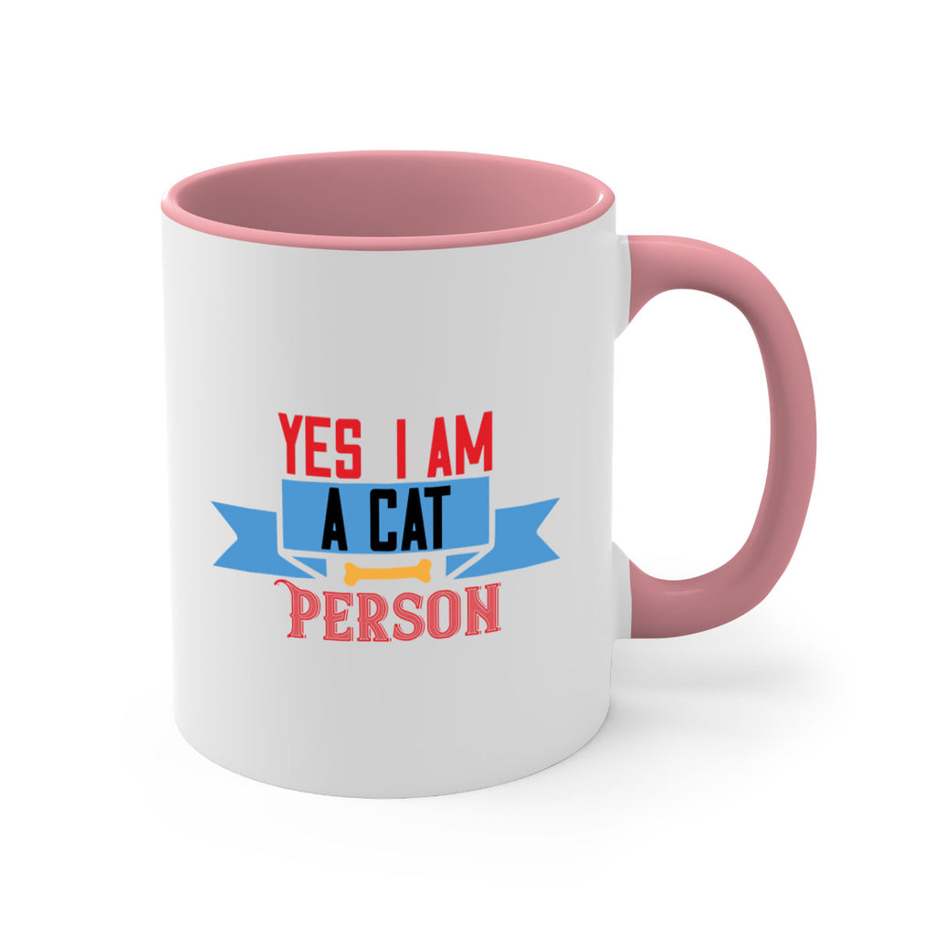 yes i am acat person Style 123#- cat-Mug / Coffee Cup