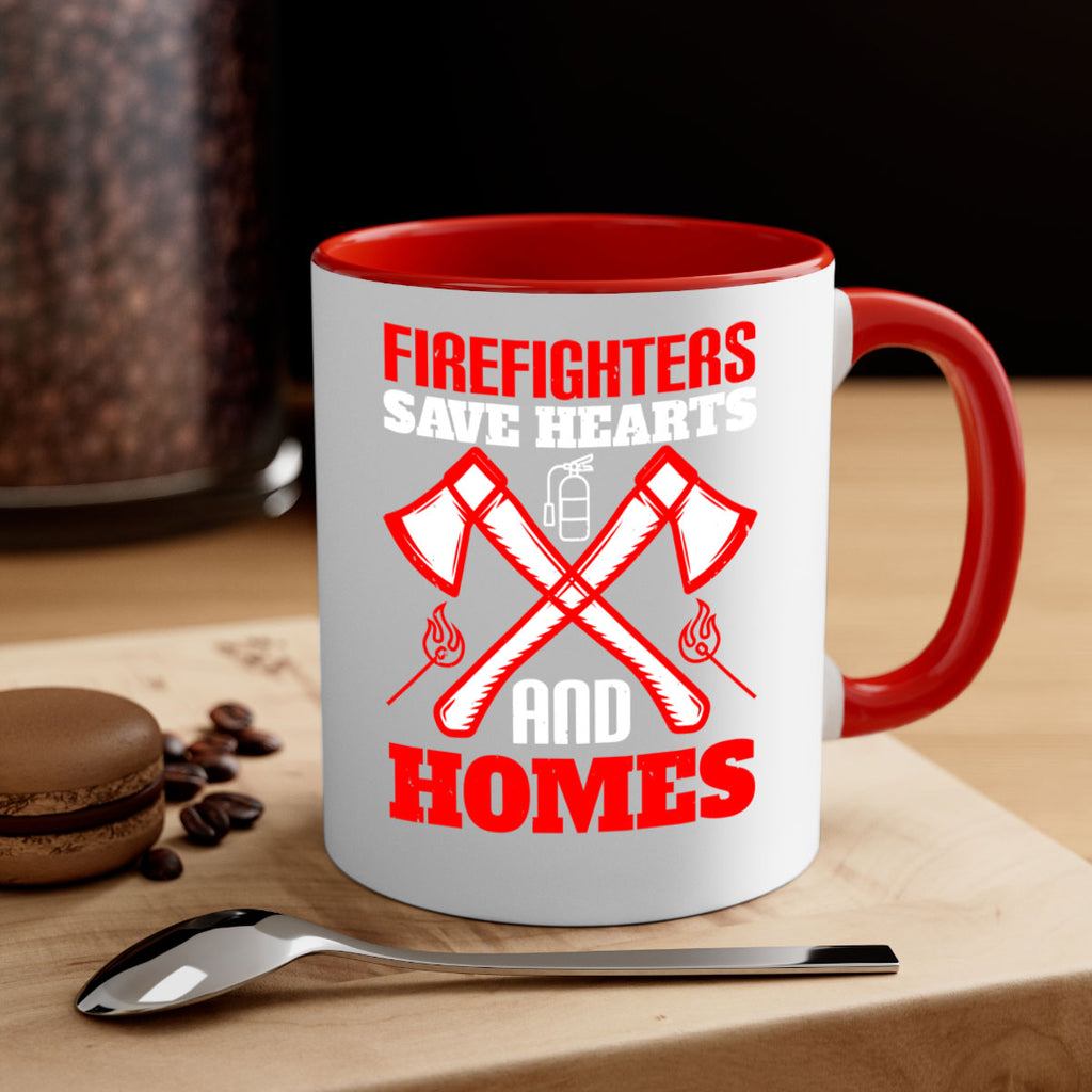 Firefighters save hearts and homes Style 72#- fire fighter-Mug / Coffee Cup