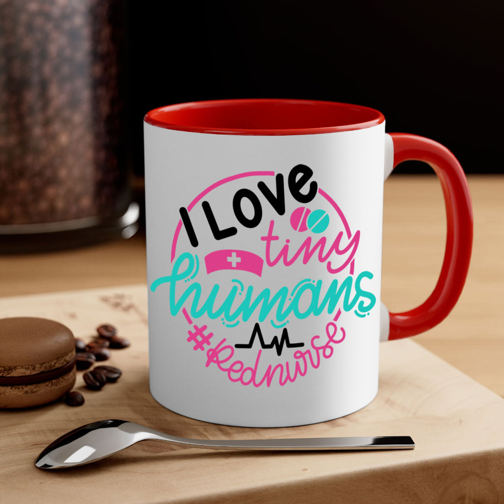 I Love Tiny Humans Red Nurse Style Style 167#- nurse-Mug / Coffee Cup