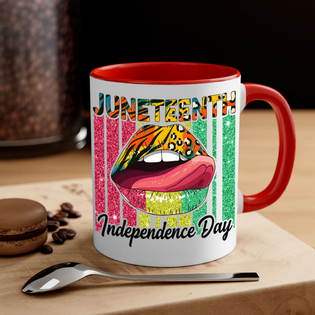 Juneteenth Independence Day Sexy Lip Png 11#- juneteenth-Mug / Coffee Cup