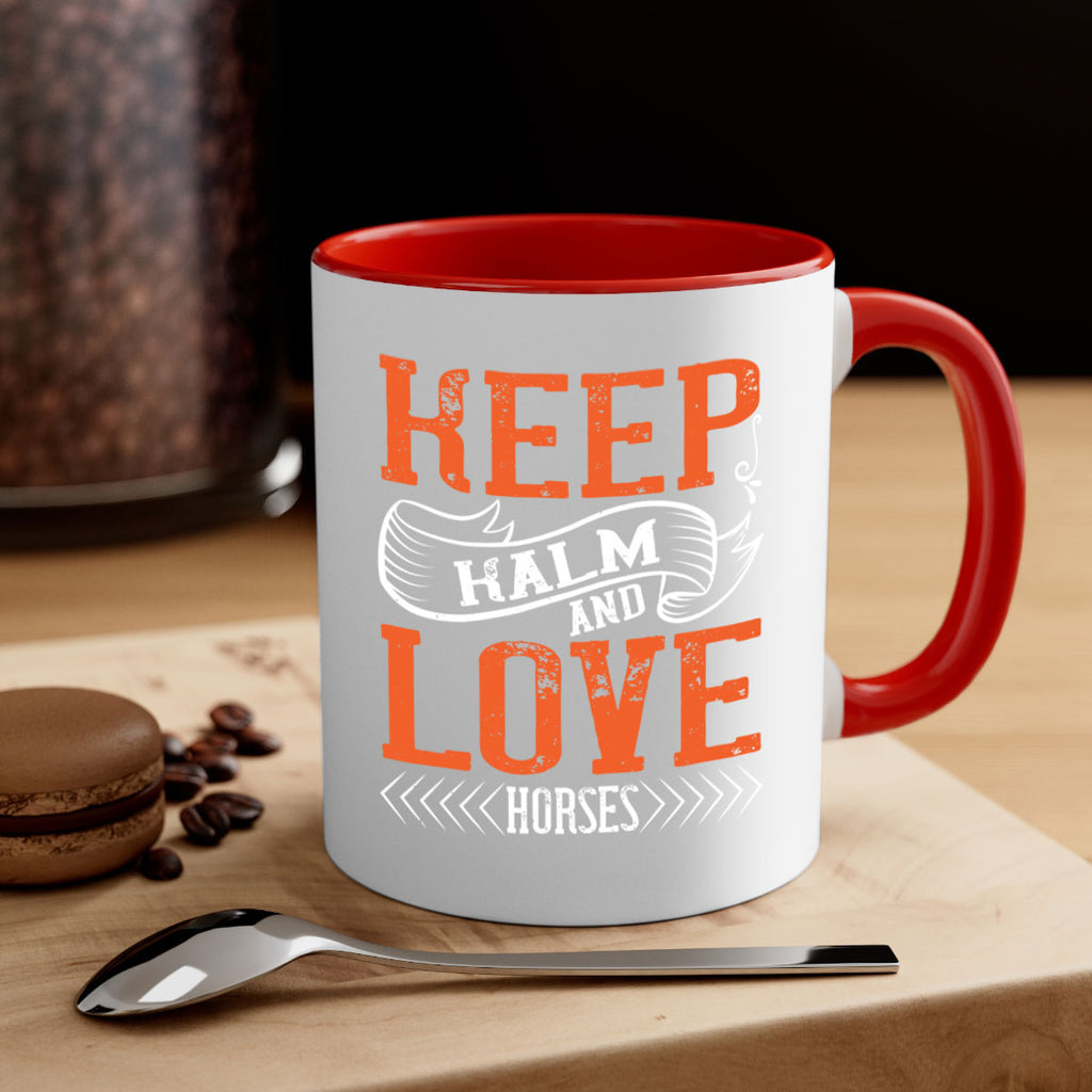 KEEP KALM AND LOVE HORSES Style 30#- horse-Mug / Coffee Cup