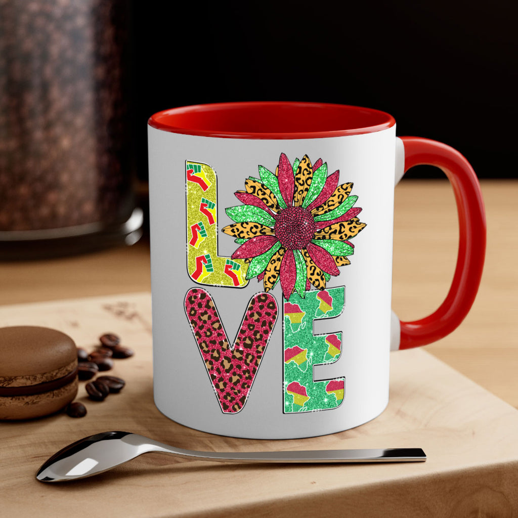 Love Juneteenth Day Fist Sunflower Png 7#- juneteenth-Mug / Coffee Cup