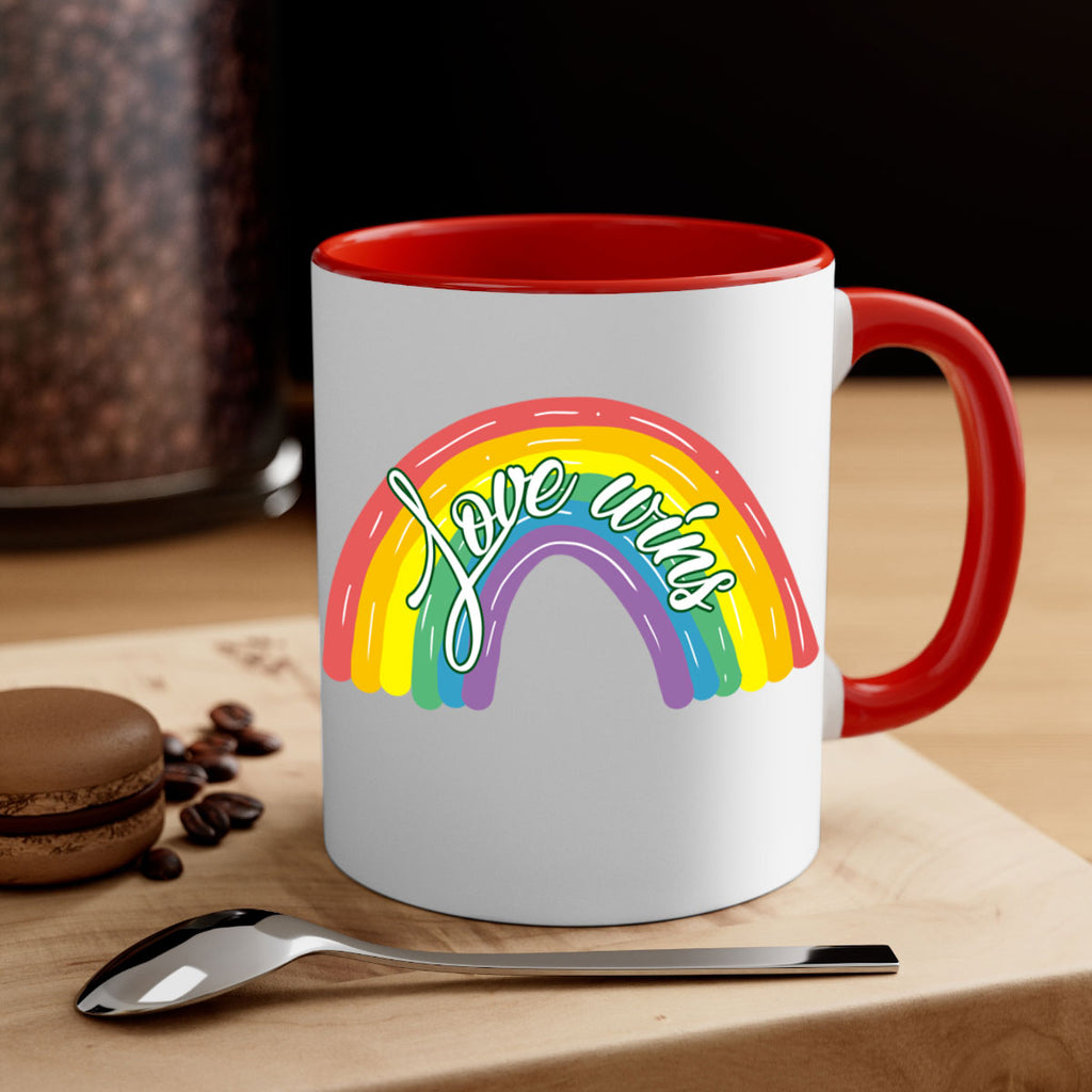 Love Wins Rainbow Lgbt Pride Png 28#- lgbt-Mug / Coffee Cup