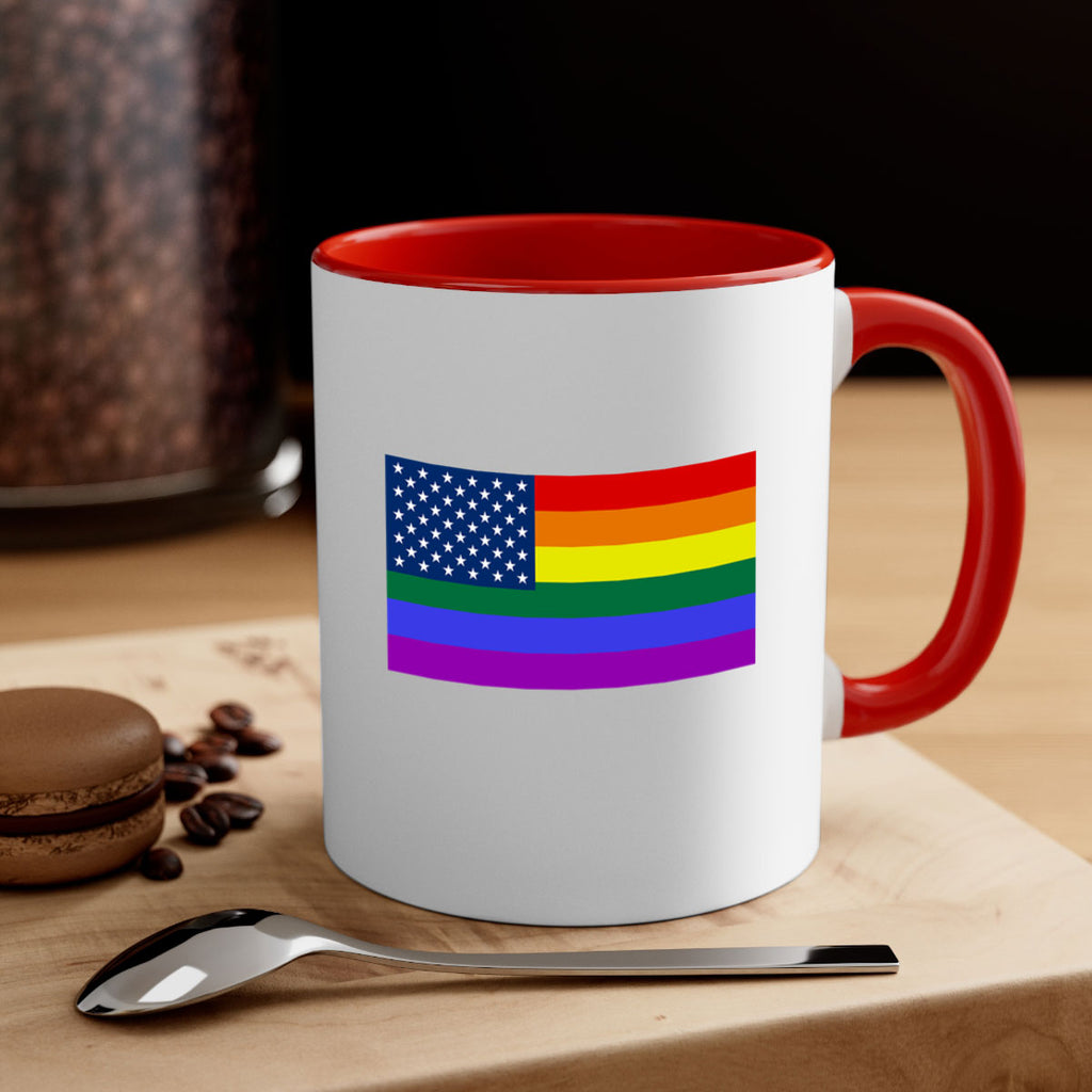 Rainbow american flag 11#- lgbt-Mug / Coffee Cup