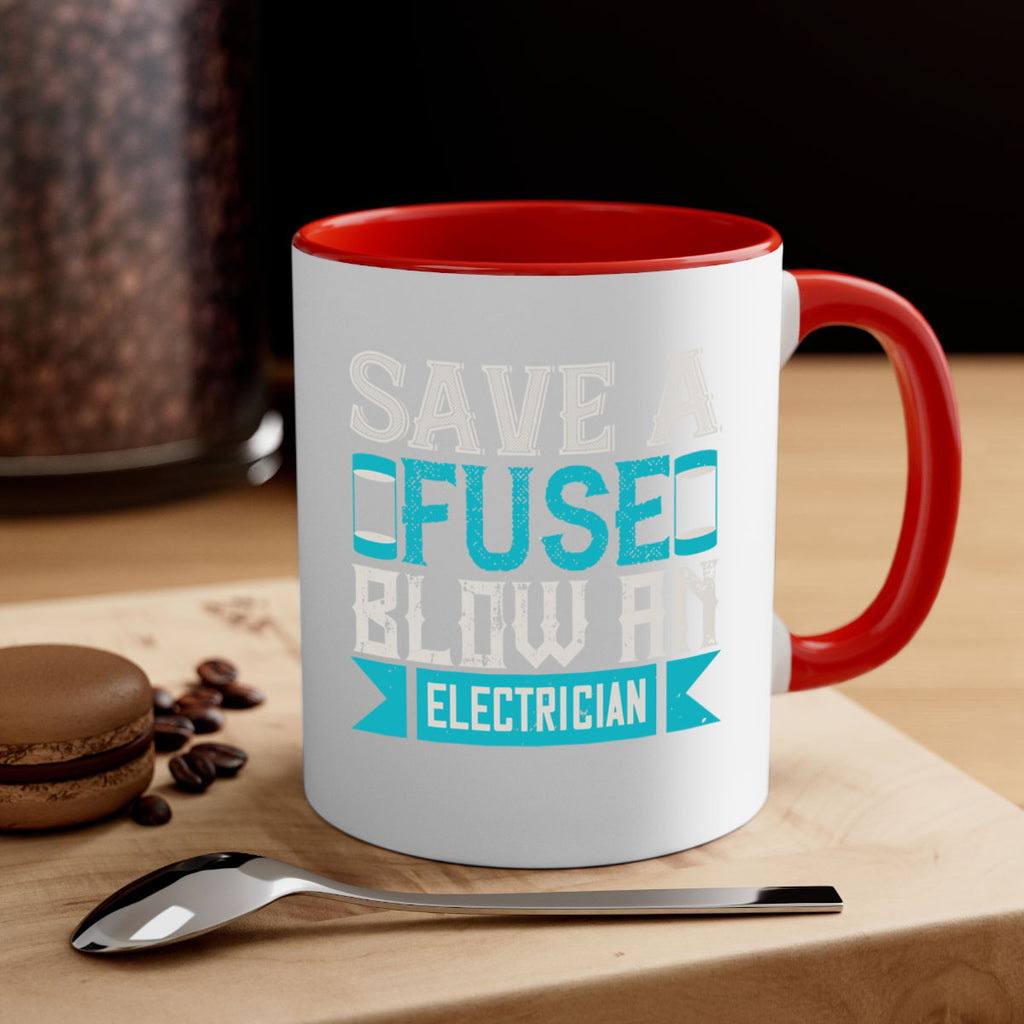 Save a fuse below an electrician Style 14#- electrician-Mug / Coffee Cup