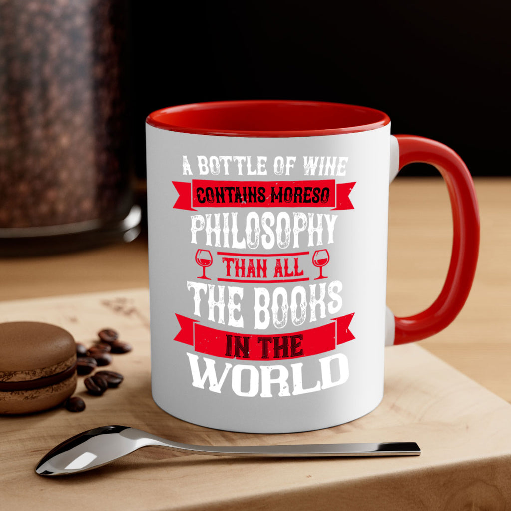 a bottle of wine contains moreso 96#- wine-Mug / Coffee Cup