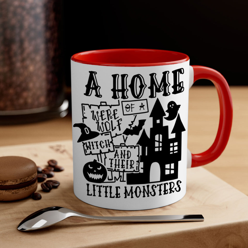 a home of a were wolf witch and their little monsters 96#- halloween-Mug / Coffee Cup