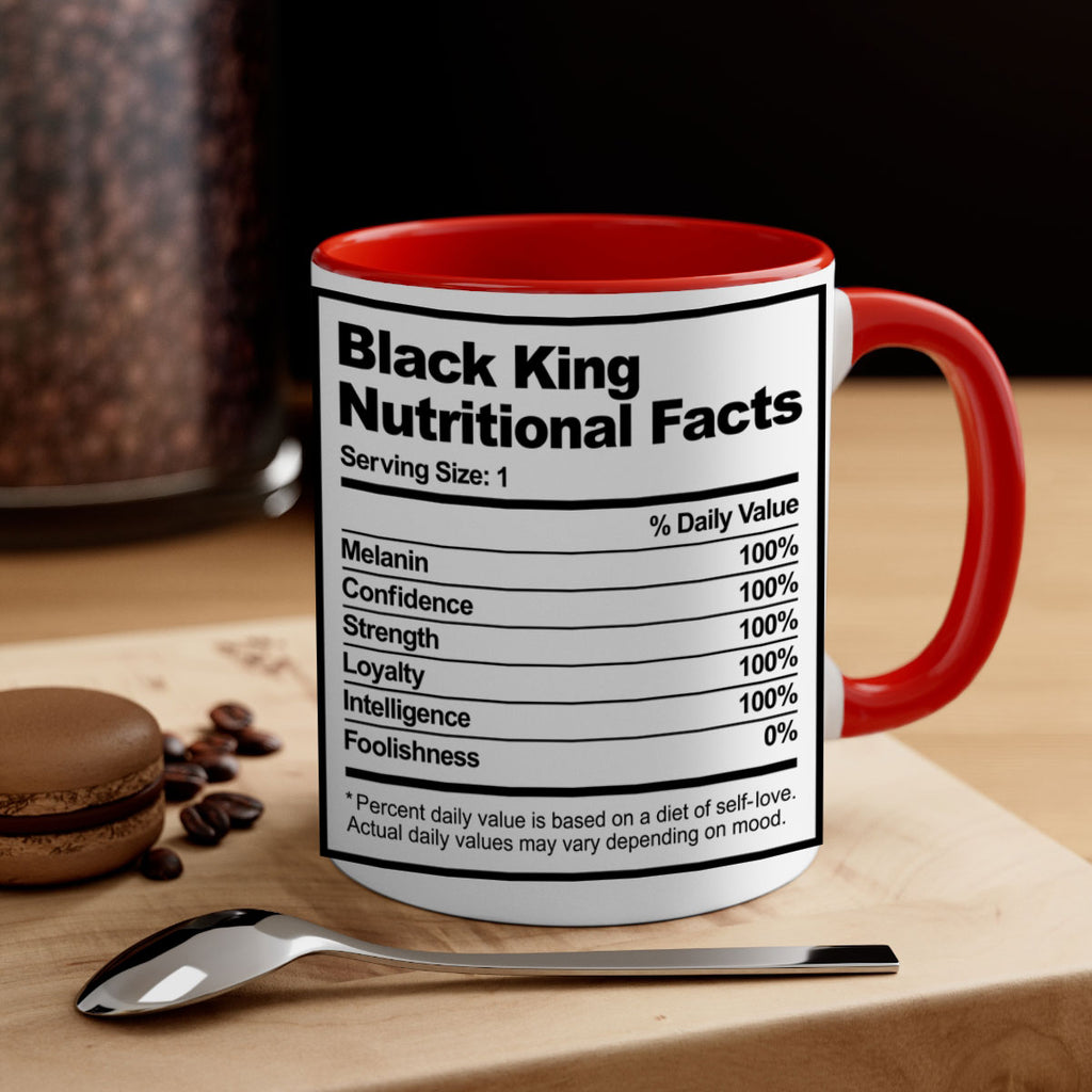 black king nutritional facts 231#- black words - phrases-Mug / Coffee Cup