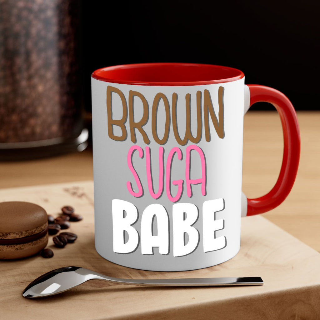brown suga babe 190#- black words - phrases-Mug / Coffee Cup